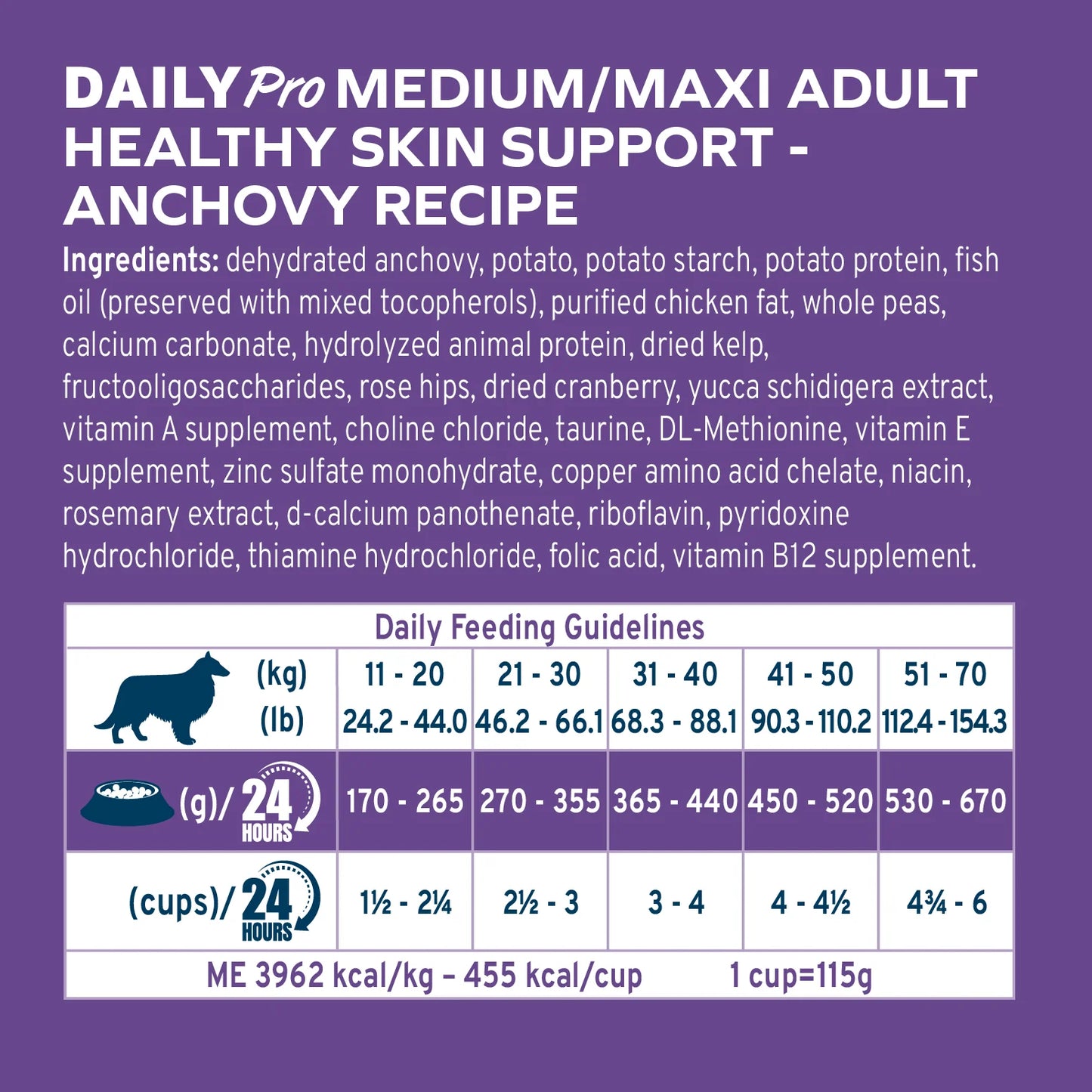 Forza10 DailyPro Sensitive Skin Medium & Large Breed Grain-Free Wild Caught Anchovy - Bundle of 3