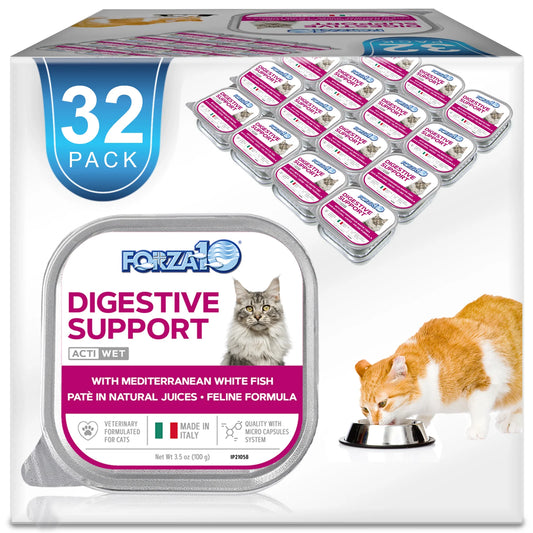 Forza10 Nutraceutic Actiwet Digestive Support Icelandic Fish Recipe Wet Cat Food
